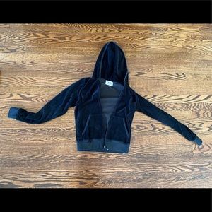 Velvet juicy couture black zip up